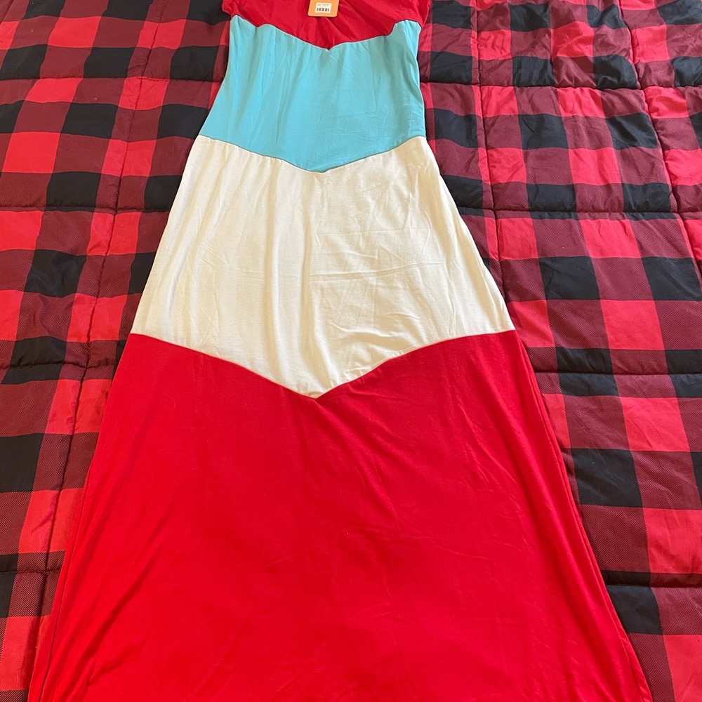 NWTS women’s XL Hot Product colorblock maxi dress